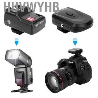 Huvwyhb 433MHZ-Juego De Gatillos Inalámbricos De Alta Calidad Para Nikon SB-900-800-600 Canon 580EX II 550EX