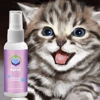 Top perro aliento ambientador Spray eliminar el mal aliento prevenir la enfermedad Oral en gatos (3)