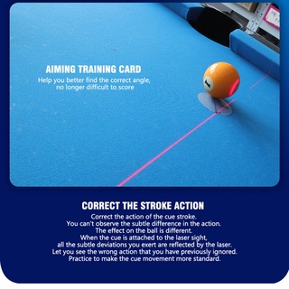 Pool Snooker Cue Laser Sight billar dispositivo de entrenamiento Corrector de ayuda práctica (4)