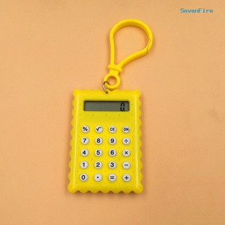 sevenfire pocket student mini calculadora electrónica en forma de galleta suministros de oficina (7)