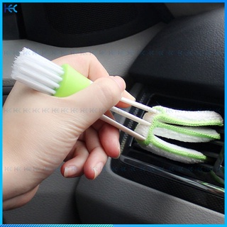 1pcs Double Slider Car Air-conditioner Outlet Cleaning Tool Multi-purpose Brush