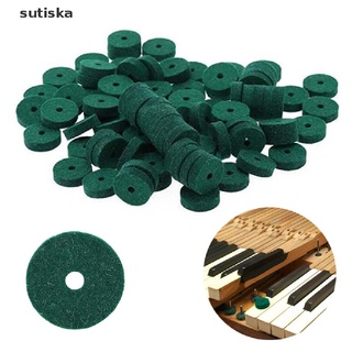 sutiska 90pcs 22 mm piano fieltro almohadillas de fieltro de lana cojín de piano arandelas nivelación de piano key co