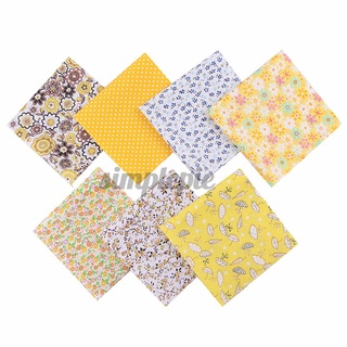 en venta 7 pzs paquete de acolchado de tela de algodón retazos manualidades de costura floral diy (4)