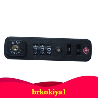 Brkokiya1 Tsa 007 candado con combinación De 3 Dígitos Para maleta De viaje Portátil y liviana-Hd-015A