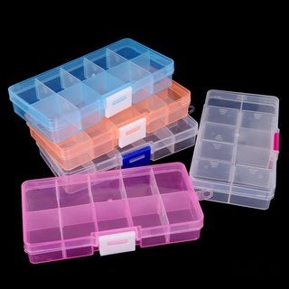 [Abbet] caja de almacenamiento desmontable Simple y transparente de 10 compartimentos para joyas