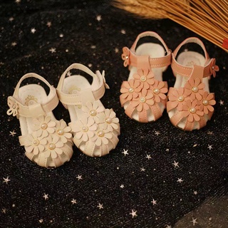 2021 Verano Bebé Niña Transpirable Sandalias Antideslizante Suela Suave Floral Zapato Niñas Princesa Zapatos De Niño