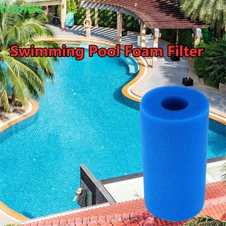 Ivanes 20*10cm filtro de espuma reutilizable limpiador bioespuma accesorios de piscina Intex tipo A piscina 2Pcs limpieza lavable esponja columna/Multicolor