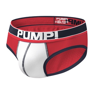 [PUMP]Calzoncillos tipo boxer de cintura baja de color sólido de alta calidad para hombre H389