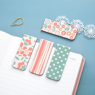 NE 4pcs Cute Bee Flower Magnetic Bookmarks Magnet Page Markers Page Clips Bookmark for Student Reading Office Stationery