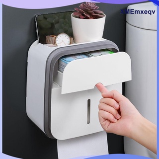 soporte de papel higiénico de plástico montado en la pared caja de pañuelos rollo dispensador de papel (1)