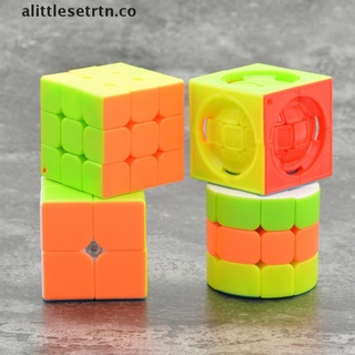 1pcs mini llavero cubo mágico rompecabezas juguete cilindro cubo niños juguete educativo [co]