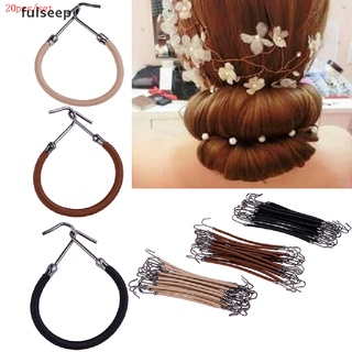 [fulseep] 20 piezas de ganchos de cola de caballo diadema garra de pelo clips de goma bandas de pelo trenzado pelo trht