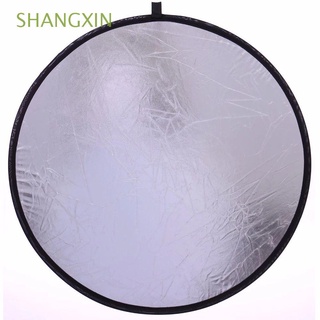 Shangxin plegable mano 2 en 1 oro y plata 24"/60 cm redondo fotografía Reflector de disco Reflector de luz