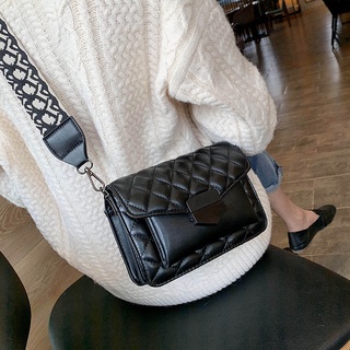 Bolso de mujer nuevo bolso de cuero moda ancho correa de hombro bolsa de mensajero monedero estilo simple bolsa de mensajero