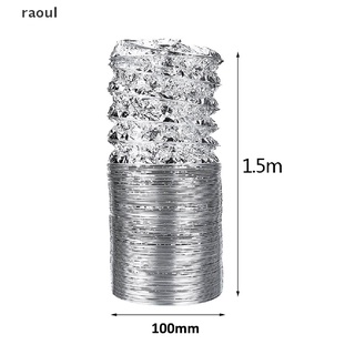[raoul] 4 pulgadas de aluminio ventilador tubo de ventilación de aire manguera flexible conducto de escape 1,5 m [raoul]