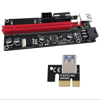 Image Card Dedicated Adapter Card 60cm Ver009S PCI-E Riser Card PCIe 1X to 16X USB 3.0 Data Cable Bitcoin Mining (2)