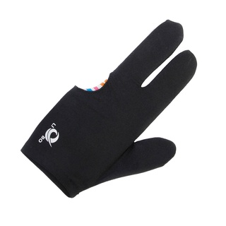 30x billar billar taco guante piscina mano izquierda/derecha tres dedos accesorio negro (7)