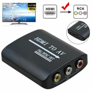 Adaptador hdmi a RCA Mini compuesto Audio Video AV CVBS convertidor para HDTV 1080P
