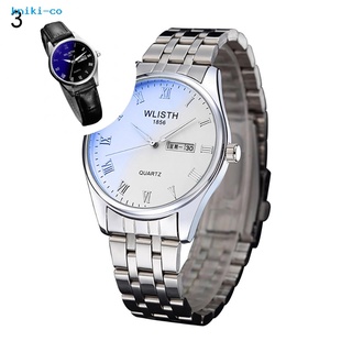 kn wlisth - reloj de pulsera analógico de cuarzo con rayos azules, diseño de pareja