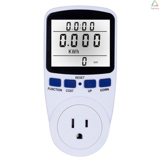 pantalla lcd electricidad uso medidor de energía zócalo de energía vatios voltios potencia kwh analizador de consumo monitor de salida--