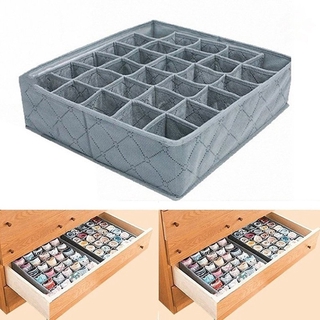 30 rejillas de ropa interior calcetines de almacenamiento cajón armario carbón de bambú organizador caja (1)