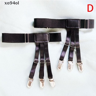 [xo94ol] Adjustable Shirt Holder Stay Elastic Men Suspenders Leg Braces Uniform Suspender [xo94ol]
