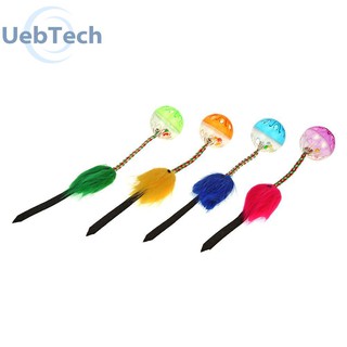 Uebtech 6 pzs pelota de ratón de felpa colorida para gatos/mascotas/juguetes interactivos para morder L&6