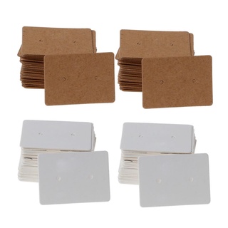 Uu 100 pzs/juego de tarjetas de papel Kraft/pendientes para orejas/regalos/tarjetas de embalaje (1)