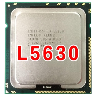Intel Xeon L5630 5638 5640 E5645 E5649 L5639 1366 E5640 pin six core CPU soporta X58 Mmotherboard