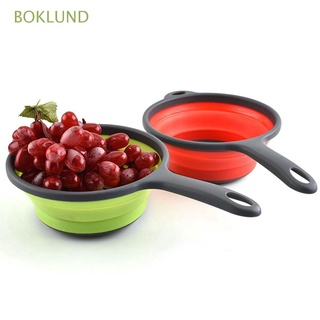 boklund colador de frutas ahorra espacio escurridor plato de silicona herramientas de cocina lavado plegable plegable cesta de drenaje de verduras