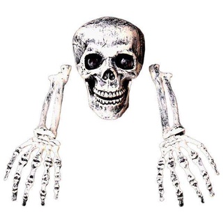 2xhalloween esqueleto props decoraciones terrorífica imitación calavera adornos