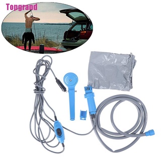 [Topgrand] Portable DC12V Car Shower Outdoor Camping Travel bathe Shower Car Washing tool