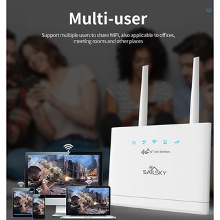 Ai (^_-)Sailsky XM311 4G LTE WiFi Router 300Mbps Router inalámbrico de alta velocidad con ranura para tarjeta SIM FOTA versión de actualización remota (8)