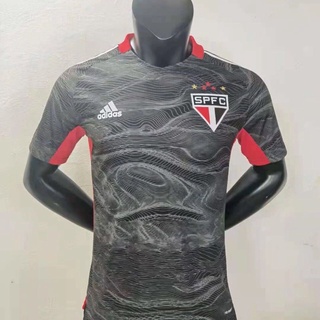 ¡ Listo Stock ! Adidas 21-22 Sao Paulo Camisa Cómoda Sudor En Casa Camiseta De Fútbol Jersi Campeonato Jersey