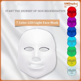 7 colores led luz fotón máscara cara rejuvenecimiento piel facial anti arrugas