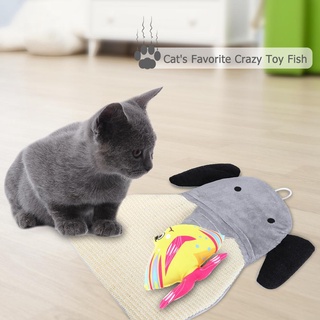 [aleación] juguete de pez de peluche de dibujos animados para gatos/juguetes interactivos para mascotas/gatito