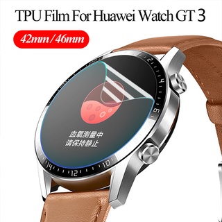 2PCS Waterproof and Anti-fingerprint Hydrogel Protective TPU Film for Huawei 46MM 42MM Watch GT3