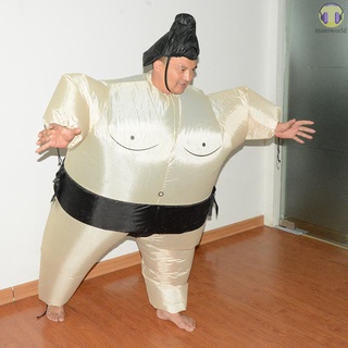 [miwo] Traje de disfraz inflable de Decdeal para adultos lindo con Ventilador Operado al aire de disfraz de Halloween fiesta Cosplay Outfit grasa inflable (3)
