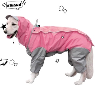 Capucha impermeable impermeable para perros grandes para perros/chaqueta De lluvia para perros De cuerpo completo/funda Multicolor