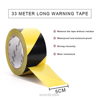 33mx50mm escaleras rayas seguridad autoadhesiva distanciamiento social áreas peligrosas cinta de advertencia (4)