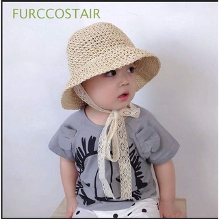 FURCCOSTAIR Fashion Summer Toddler Sun Visor Straw Hat Beach Sun Protection Floppy Girl Kids Wide Brim/Multicolor