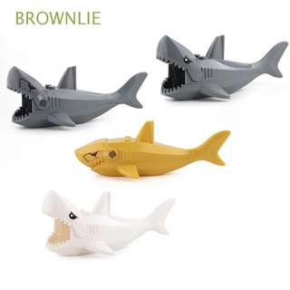 BROWNLIE Animals Building Blocks Kids Gift Assemble Toys Shark Figures DIY Assembling Model Inserting Building Toy/Multicolor