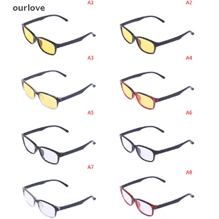 [ourlove] gafas de juego para ordenador anti fatiga azul bloqueo de luz uv protección [ourlove]