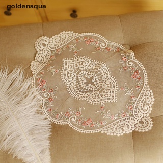 [goldensqua] 1pc mesa de comedor bordado mantel individual estilo europeo encaje tela placa estera [goldensqua] (5)