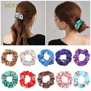 MERE Sweet Elastic Hair Bands Xmas Gift Scrunchies Hair Rope Christmas Hair Ties Women Rubber Band Fashion Girls Ponytail Holders