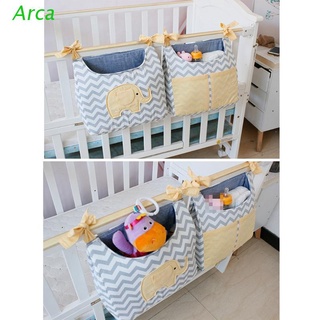arca 2 bolsas de almacenamiento para cuna de bebé, organizador colgante, organizador para cuna, bolsillo para pañales