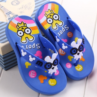 Bk007 niños niñas niños zapatillas de dibujos animados lindo bebé chanclas sandalias (2)