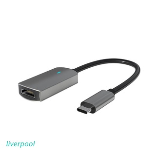 Cable De Datos De Hígado Convertidor Tipo C A HDMI compatible 4K 60Hz Alta Desfinación Adapte