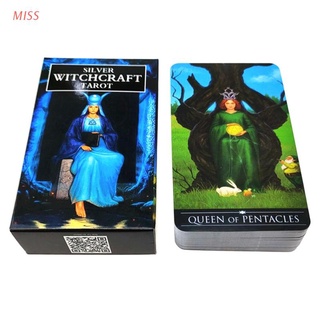 Mazo Miss Silver Witchcraft Tarot versión en inglés 78- baraja de cartas de Destino