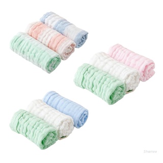 Shwnee 3 unids/Pack bebé bebés baberos absorbentes de algodón suave eructo Saliva toalla pañuelo niño bufanda paño de lavado